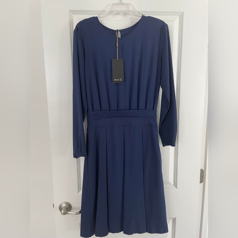 Navy Midi Dress